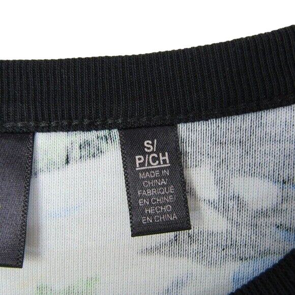 Rafaella Knit Top Blouse Boat Neck Embellished Splash Motif Size Small - Picture 4 of 8